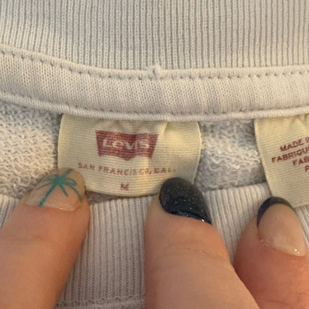 Levi's White Sweatshirt with Red Logo MM86 - Picture 6 of 7